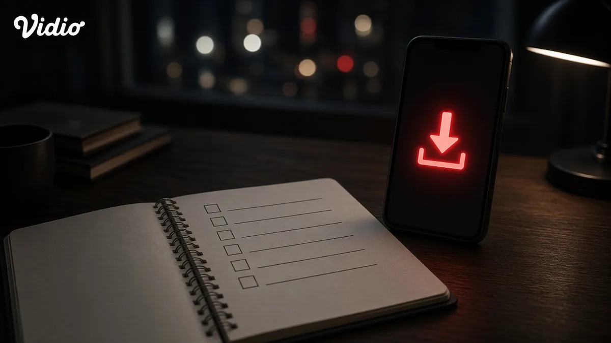 Vidio Download — Checklist Unduh App & APK 2026